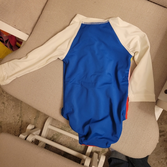 Girls Rash Guard Bathing Suit 18-24m - Picture 3 of 3